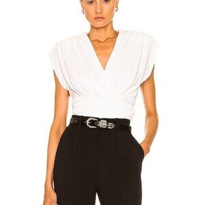 Elegant White Wrap Top